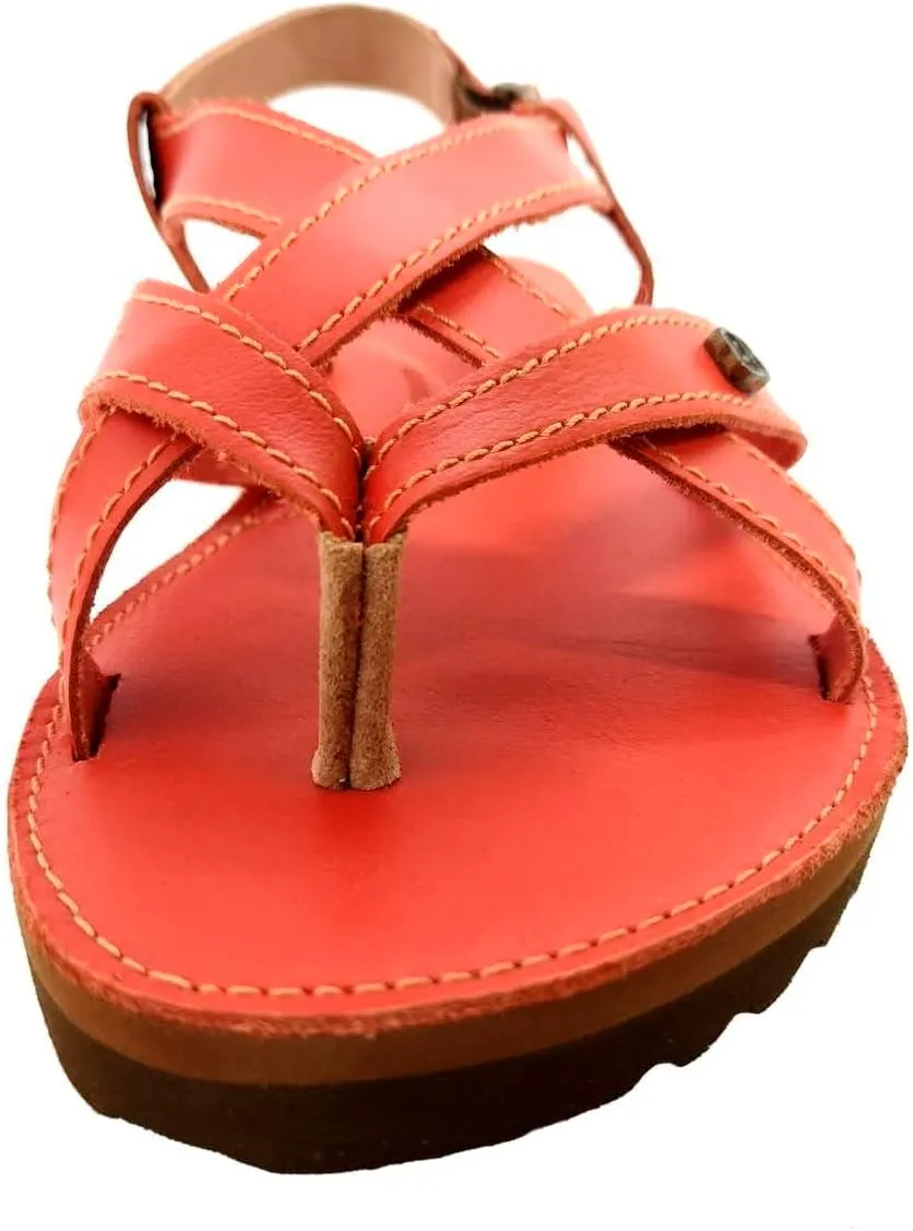 BoraBora Praia da Pipa | Women's Leather Sandal Prime Brazilian Style Comfortable Adjustable Strappy