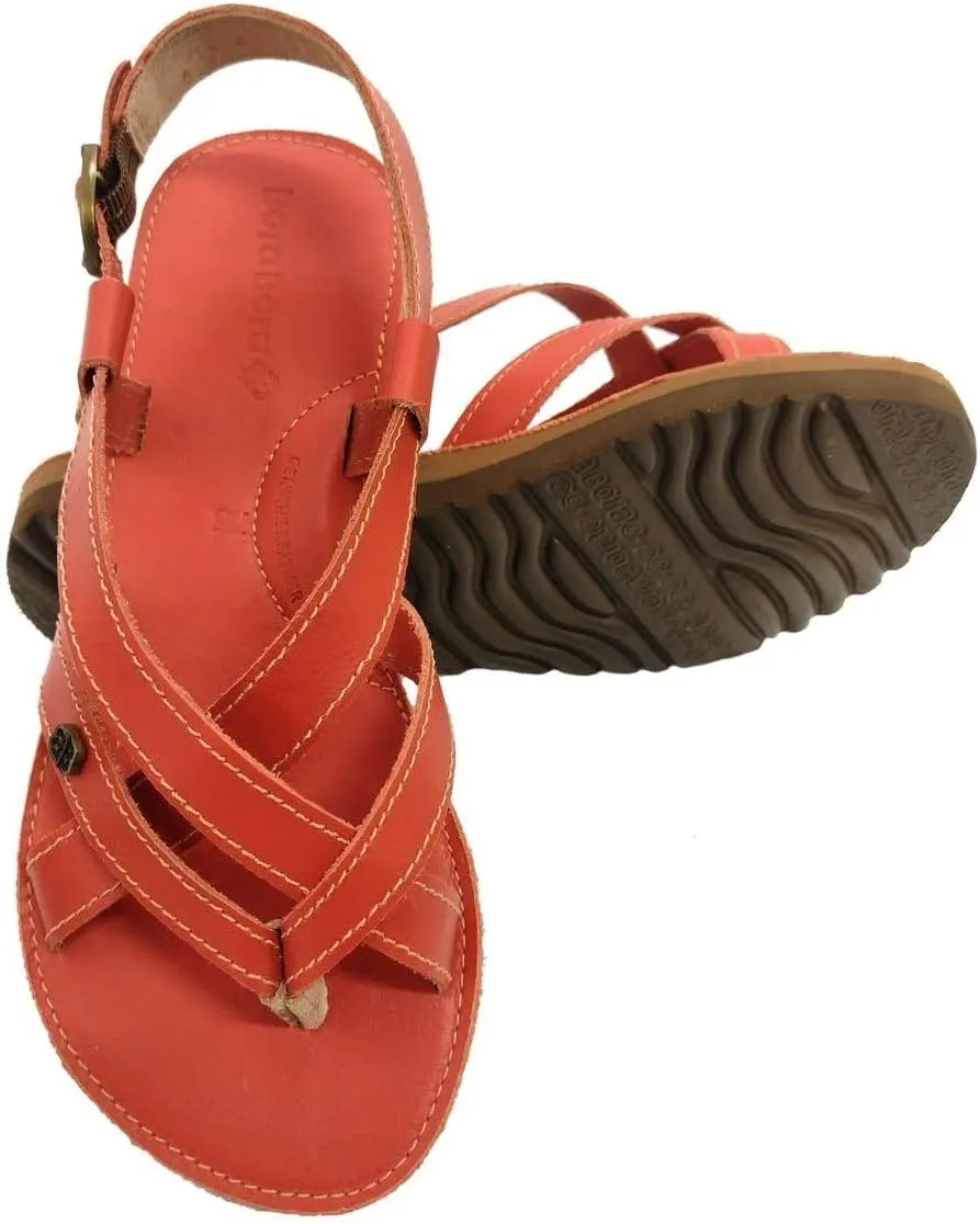 BoraBora Praia da Pipa | Women's Leather Sandal Prime Brazilian Style Comfortable Adjustable Strappy