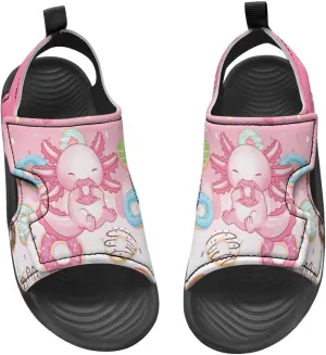 Boys Girls Kids Summer Sandals Slides Open-Toed Beach Sandals Magic Sticker Outdoor Shoes Toddler/Little Kid
