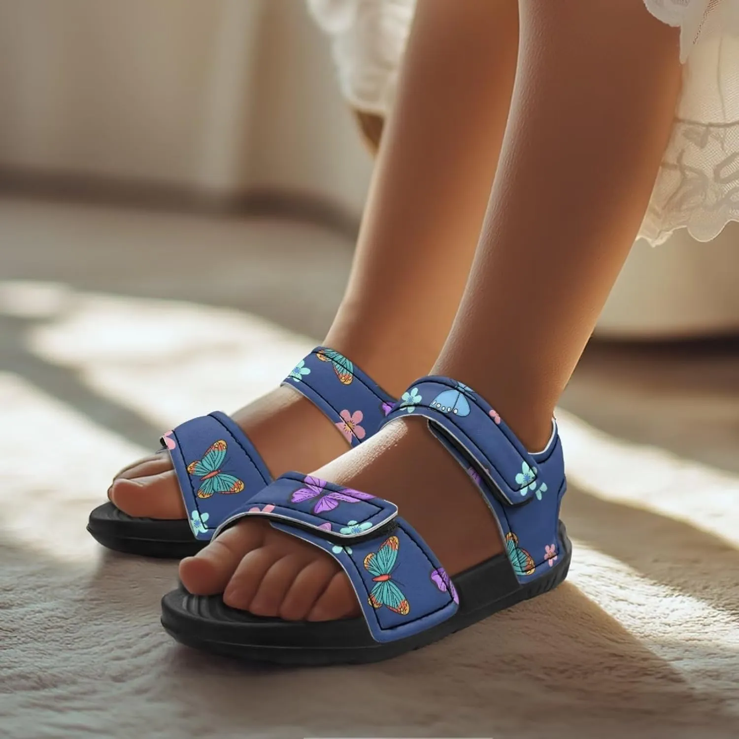 Boys Girls Sandals Cute Dachshund Print Kids Athletic Sport Sandals Open Toe Fashion Outdoor Hiking Shoes for Summer