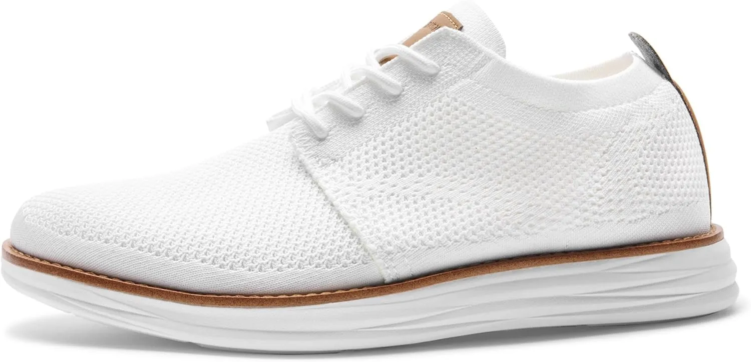 Bruno Marc Men's KnitFlex Breeze Mesh Sneakers Oxfords Lace-Up Lightweight Casual Walking Shoes