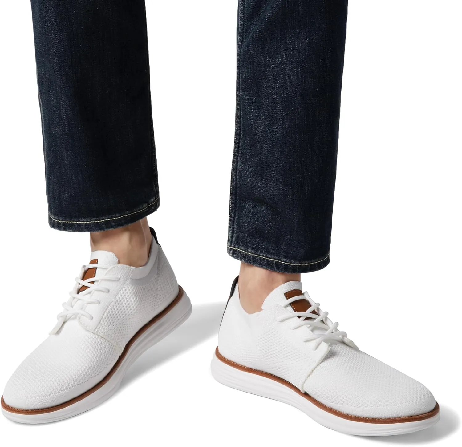 Bruno Marc Men's KnitFlex Breeze Mesh Sneakers Oxfords Lace-Up Lightweight Casual Walking Shoes