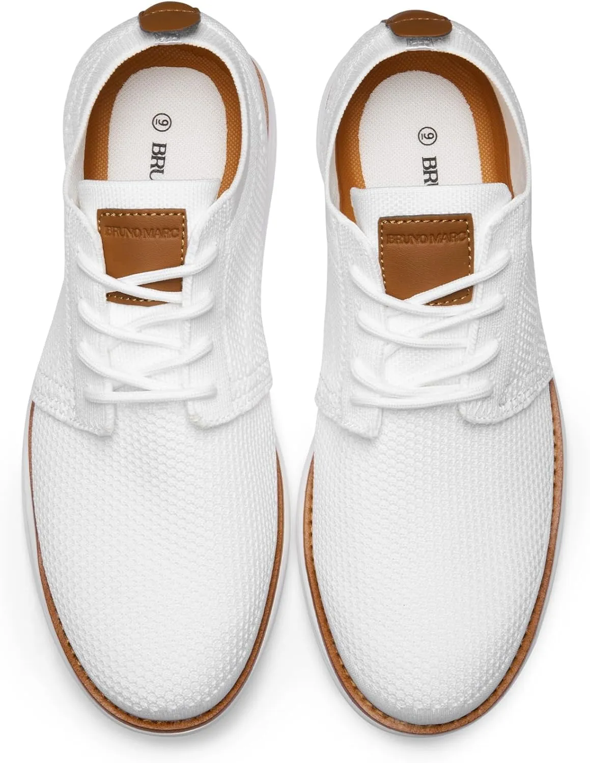 Bruno Marc Men's KnitFlex Breeze Mesh Sneakers Oxfords Lace-Up Lightweight Casual Walking Shoes