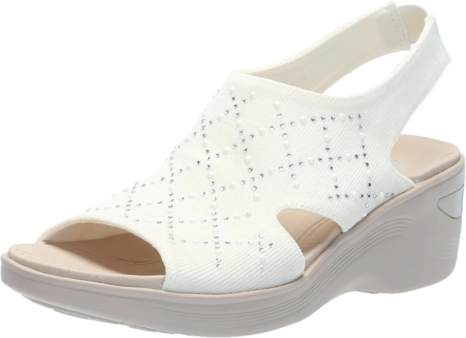 BZees Women's Destiny Bright Slingback Casual Sandal Heeled