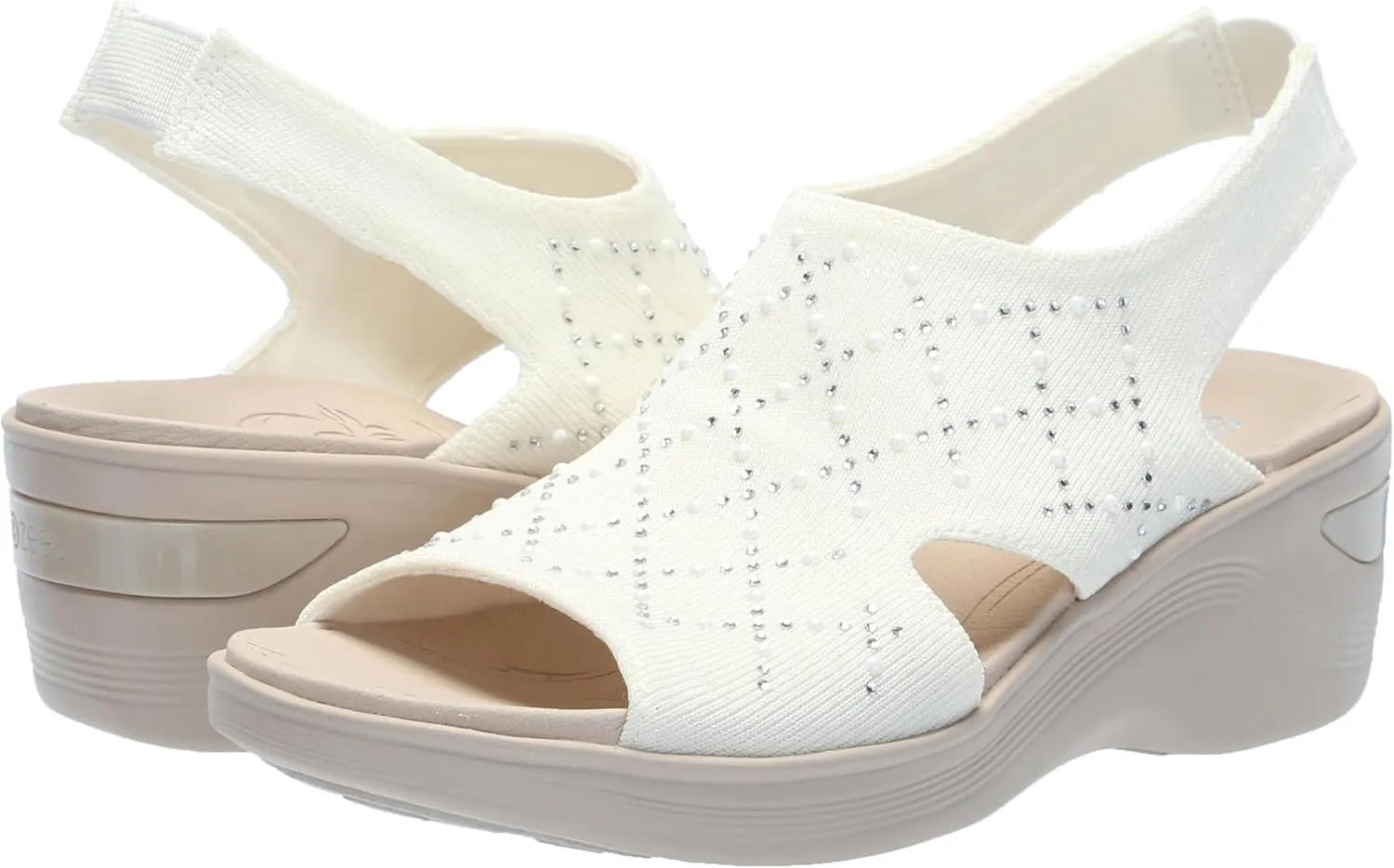 BZees Women's Destiny Bright Slingback Casual Sandal Heeled