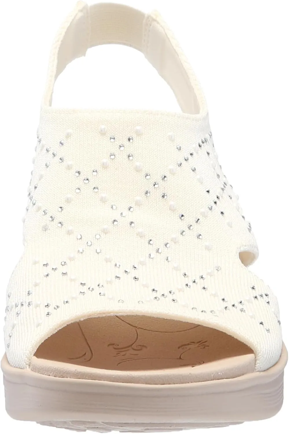 BZees Women's Destiny Bright Slingback Casual Sandal Heeled