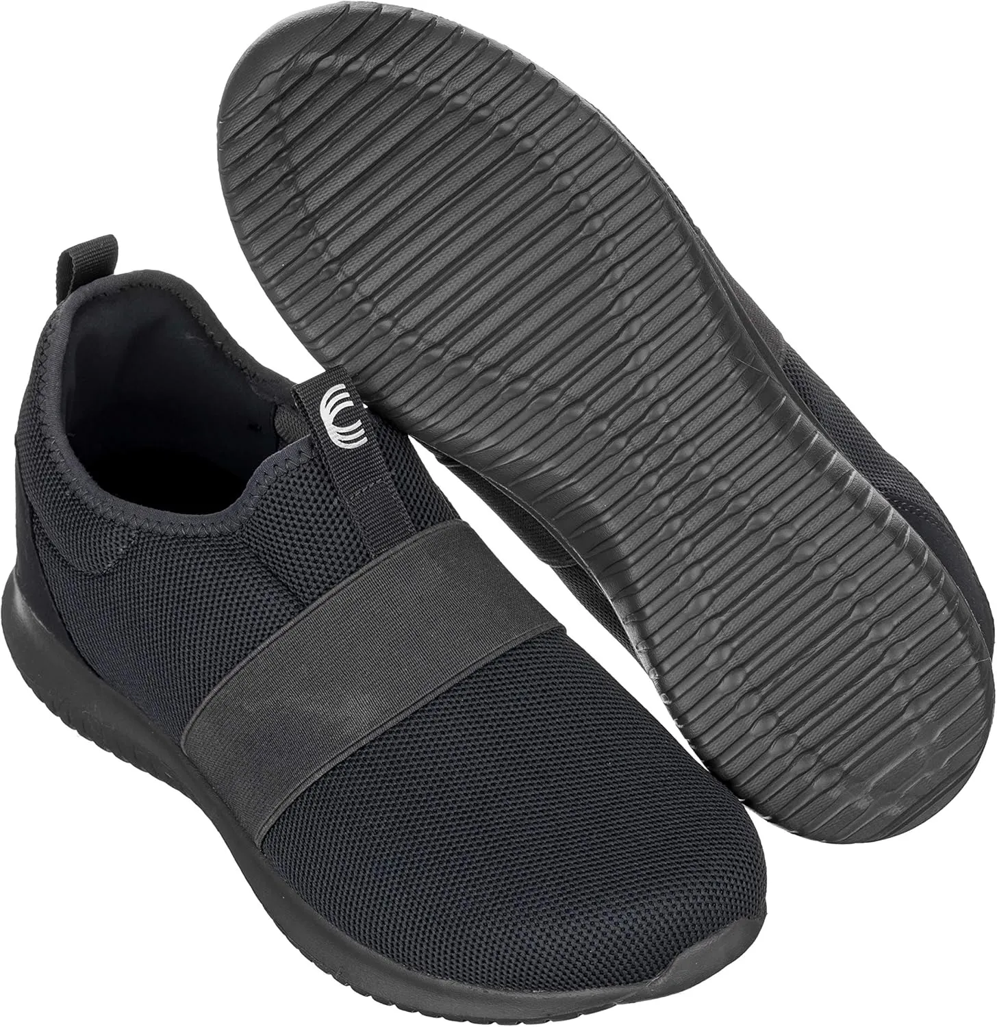 CALTO Men's Invisible Height Increasing Elevator Shoes - Grey Ultra Feather Lightweight Sporty Sneakers - 2.1 Inches Taller - Q121 - Size 6 D(M) US