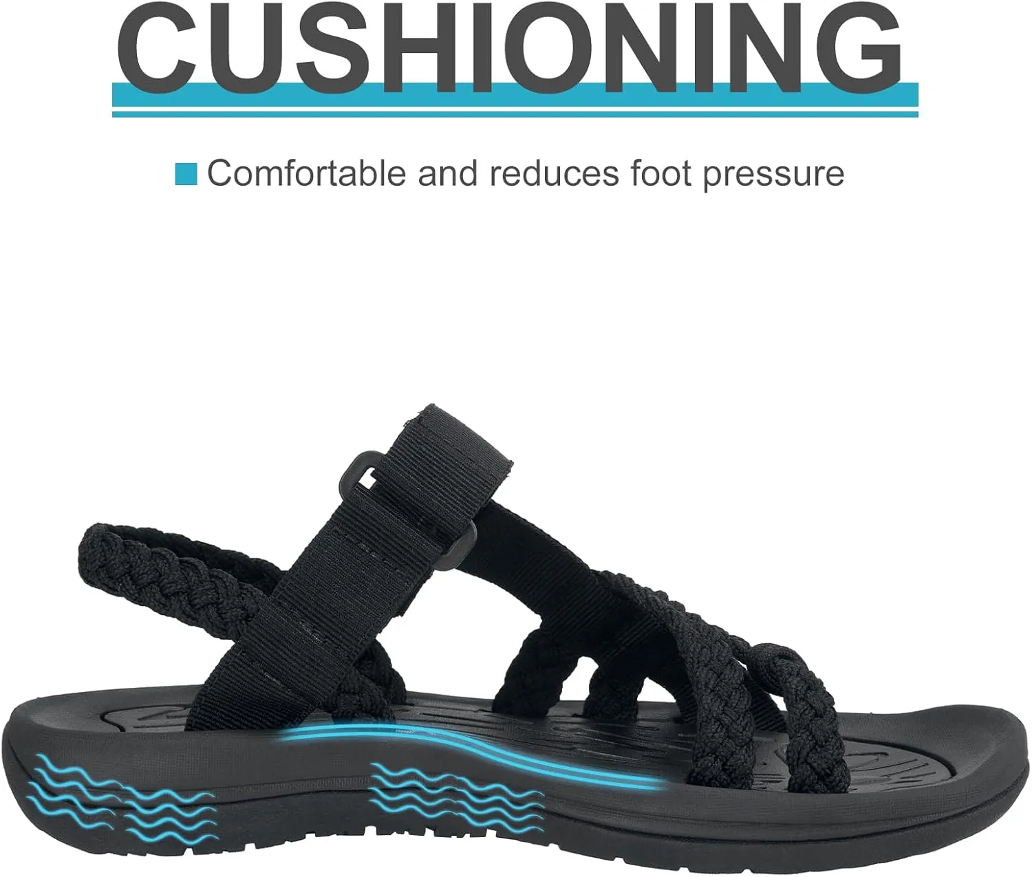 CAMEL CROWN Hiking Sandals for Women Comfortable Athletic Sport Sandal with Arch Support for Casual Walking Outdoors Water Beach Vacation