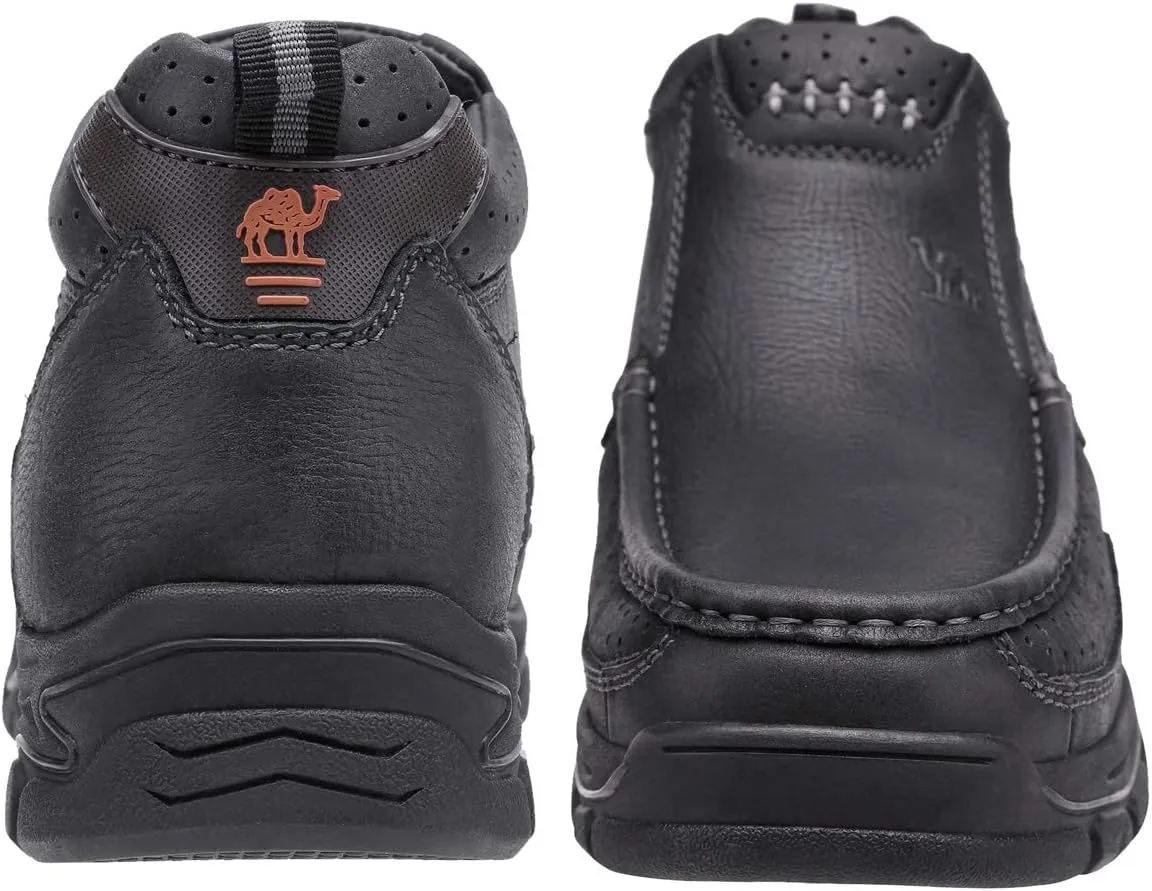 CAMEL CROWN Mens Slip On Loafer Mid-top Leather Casual Walking Shoes Comfortable for Work Office Dress Outdoor