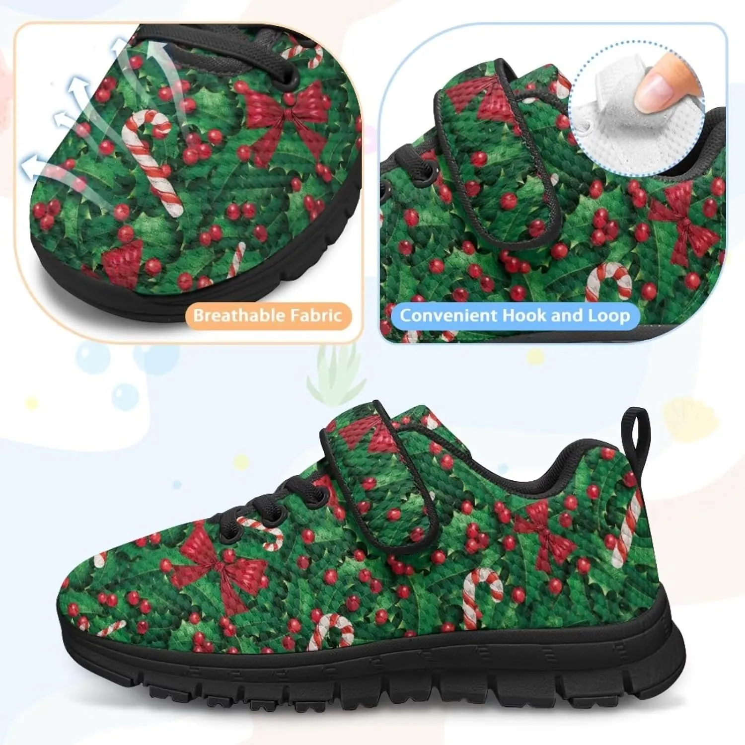 Cat Print Wide Barefoot Shoes for Boys Girls Winter Sneakers Running Shoe Athletic Walking Sneaker