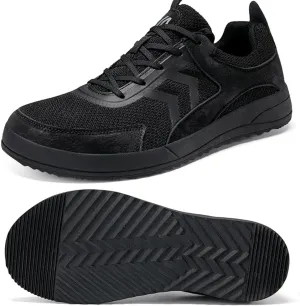 CFVKPT Men's Wide Toe Box Shoes Arch Support Barefoot Dress Sneakers Fashion Comfortable Breathable Casual Shoes