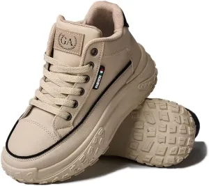 Chunky Sneakers for Women,Platform White Mesh Dad Walking Shoes,Comfortable Breathable Casual Fashion Running Shoes
