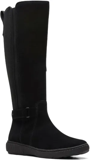 Clarks Caroline Style Black Suede 6.5 B (M)