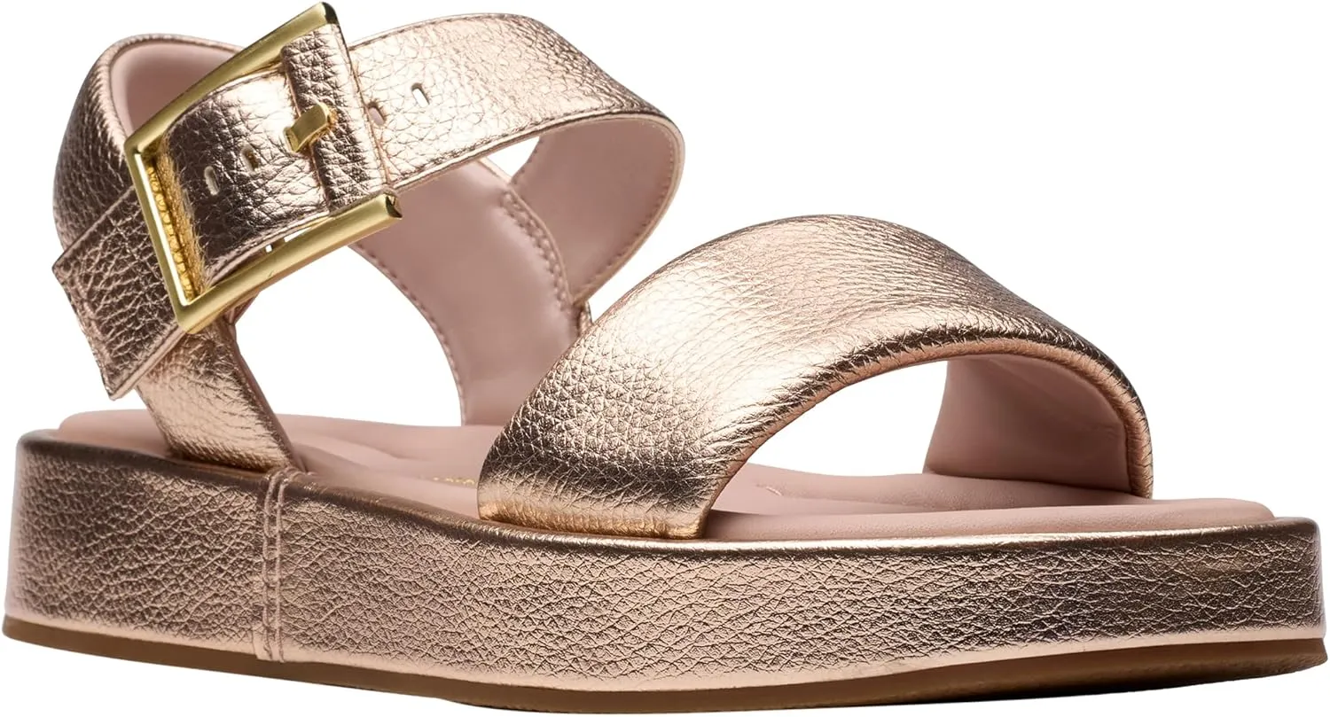 Clarks Womens Alda Strap Leather Sandals