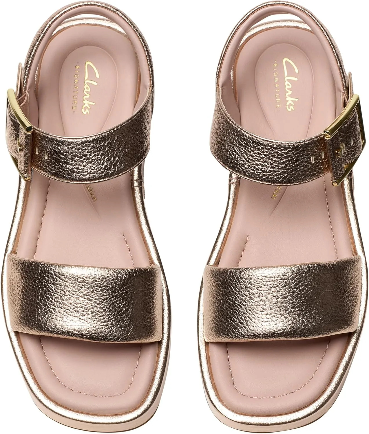 Clarks Womens Alda Strap Leather Sandals