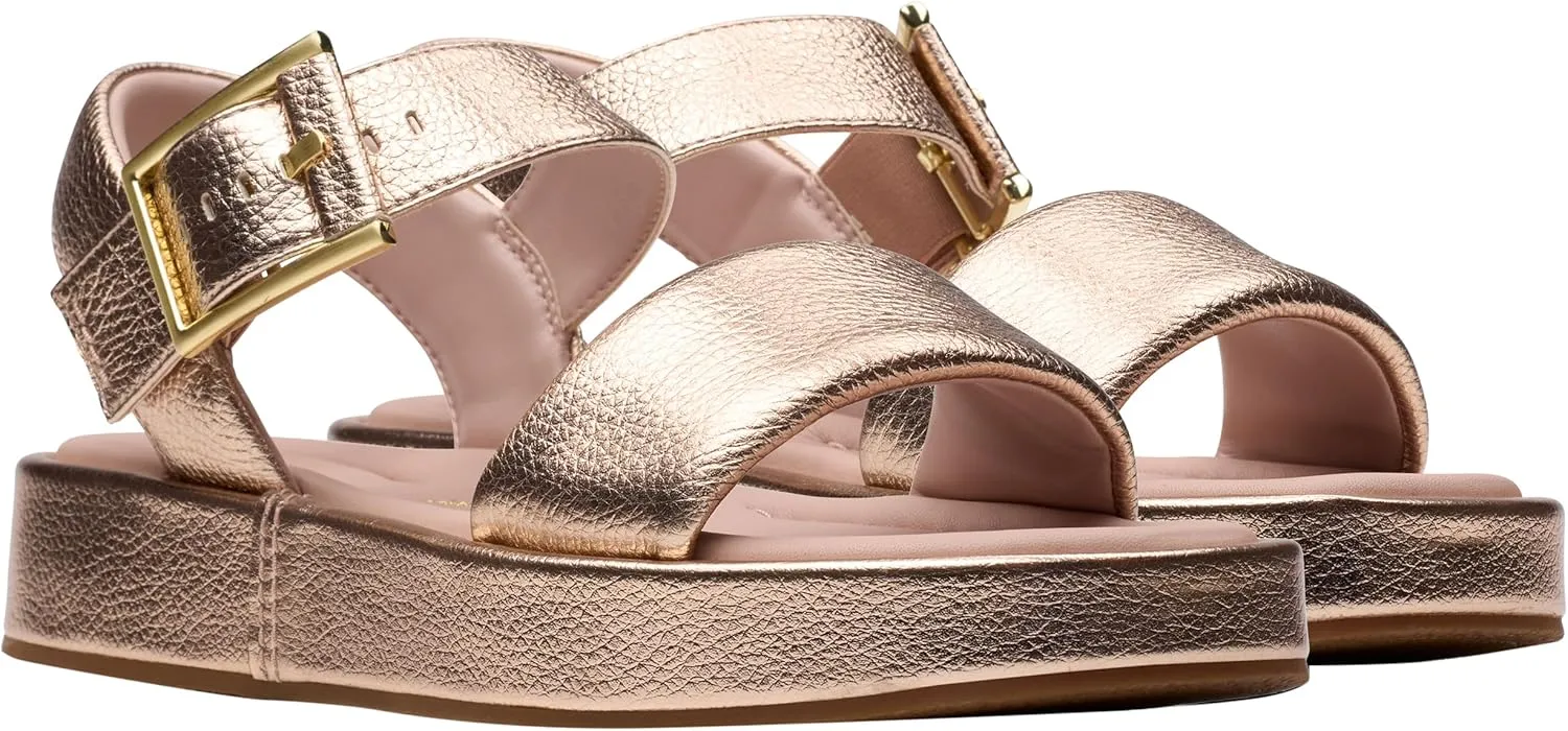Clarks Womens Alda Strap Leather Sandals