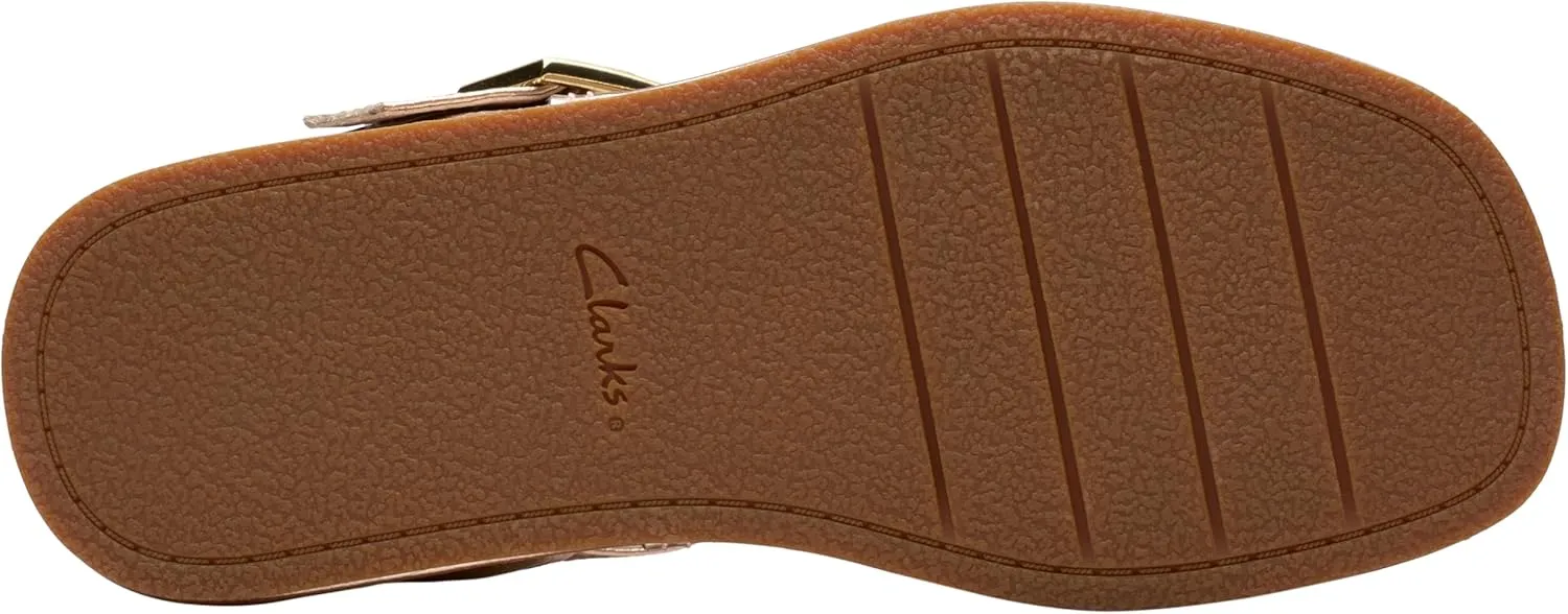 Clarks Womens Alda Strap Leather Sandals