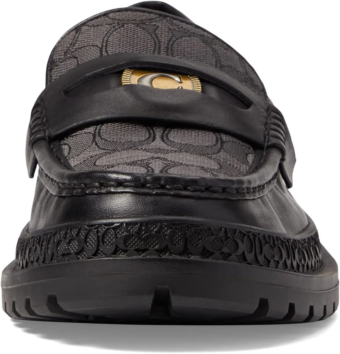 Coach Men's Casual Cooper Loafer with Signature Jacquard and Signature Coin