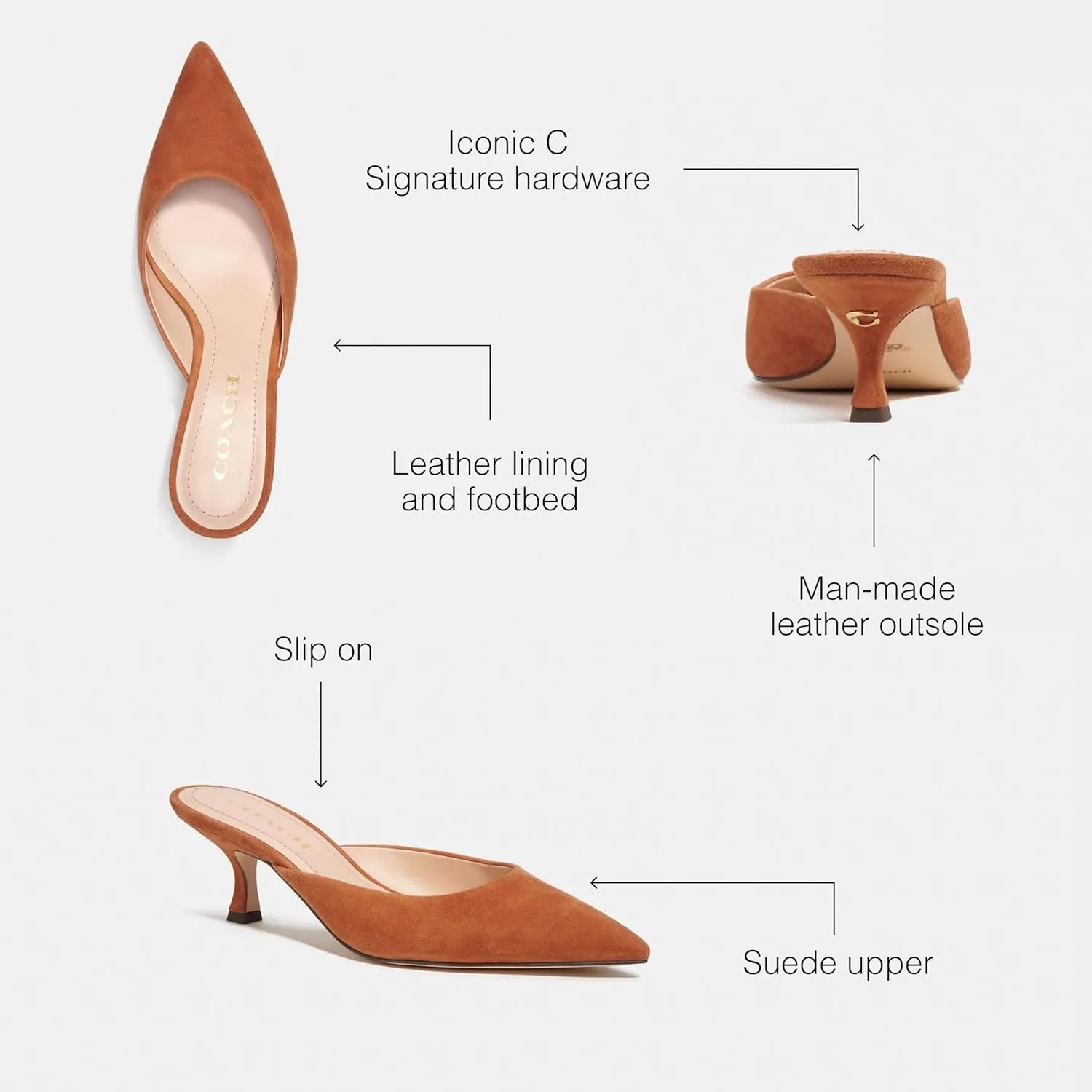 Coach Women's Renn Suede Mule