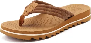 COFACE Womens Arch Support Flip Flops Yoga Mat Comfortable Thick Cushion Walking Thong Sandals Lightweight Slip On Summer Beach Slippers