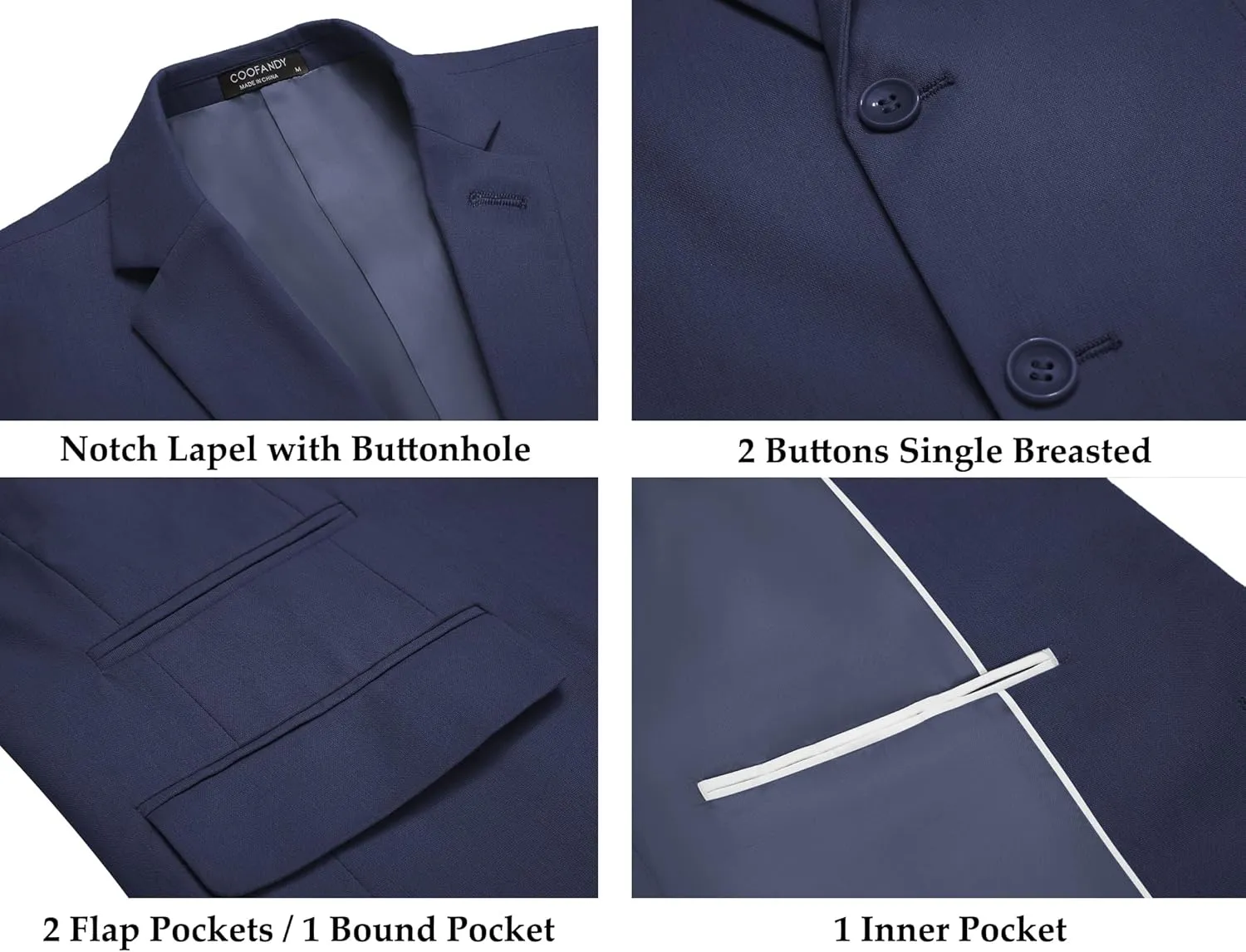 COOFANDY Men's 2 Piece Linen Suits Set Regular Fit Casual Lightweight Blazer Jacket and Pants
