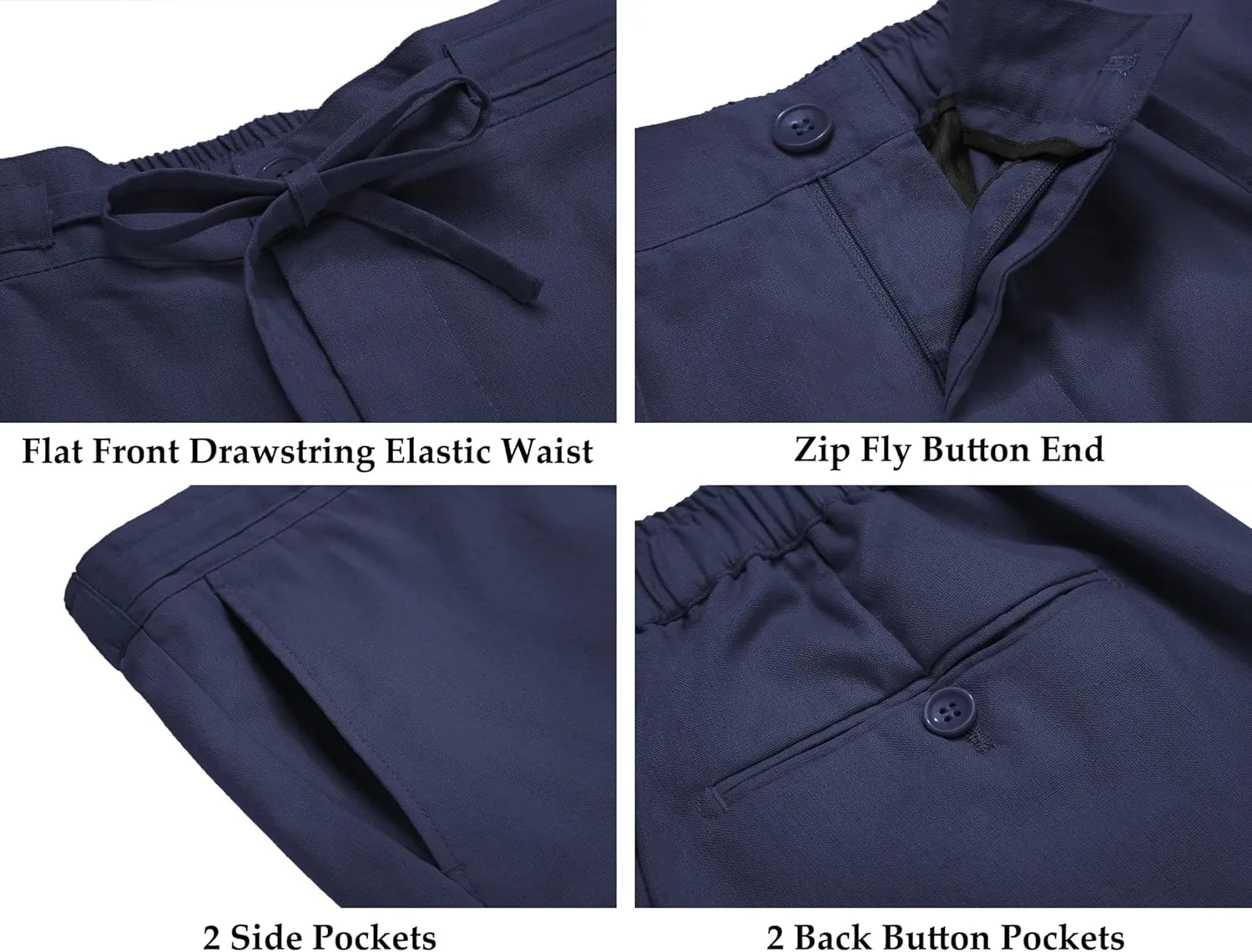 COOFANDY Men's 2 Piece Linen Suits Set Regular Fit Casual Lightweight Blazer Jacket and Pants