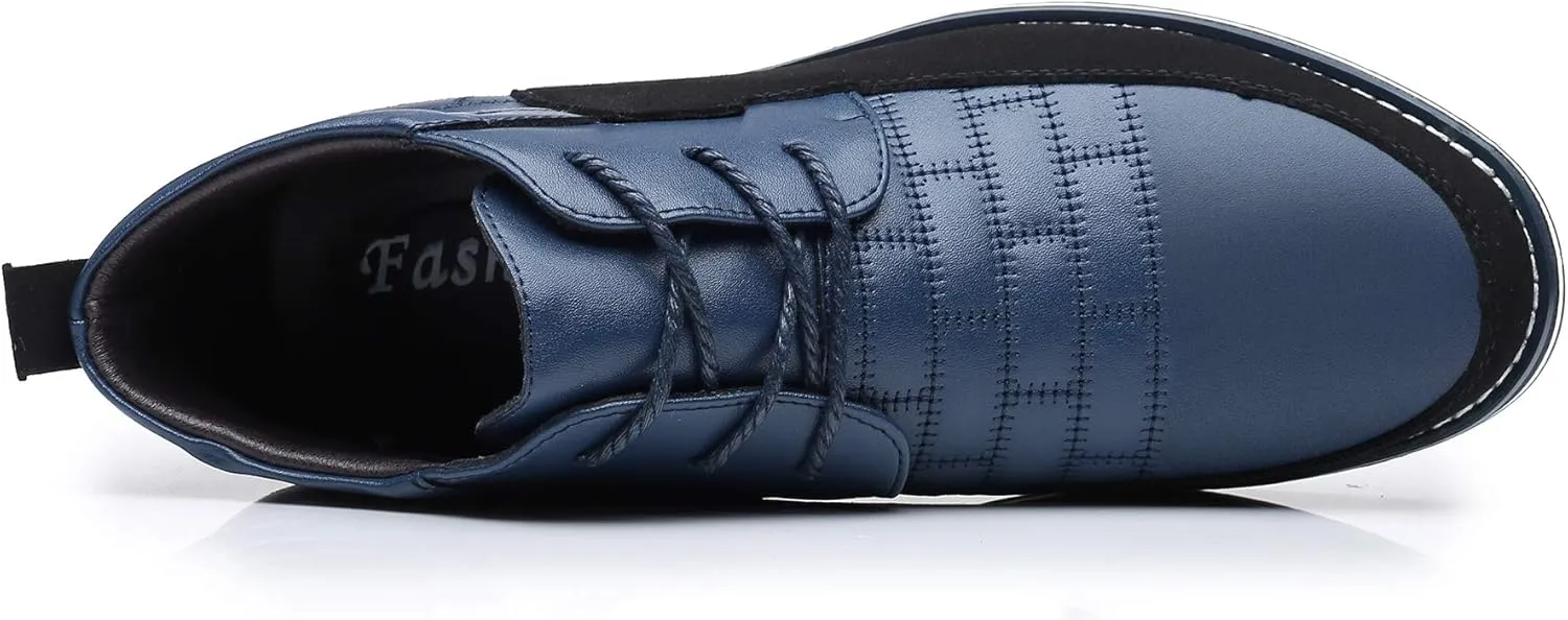 COSIDRAM Men Casual Shoes High-top Loafers Comfort Walking Sneakers Boots for Male