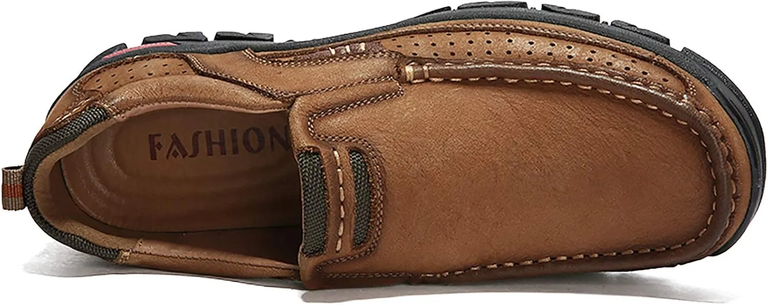 COSIDRAM Men Walking Sneakers Luxury Leather Shoes Casual Shoes Loafers for Male