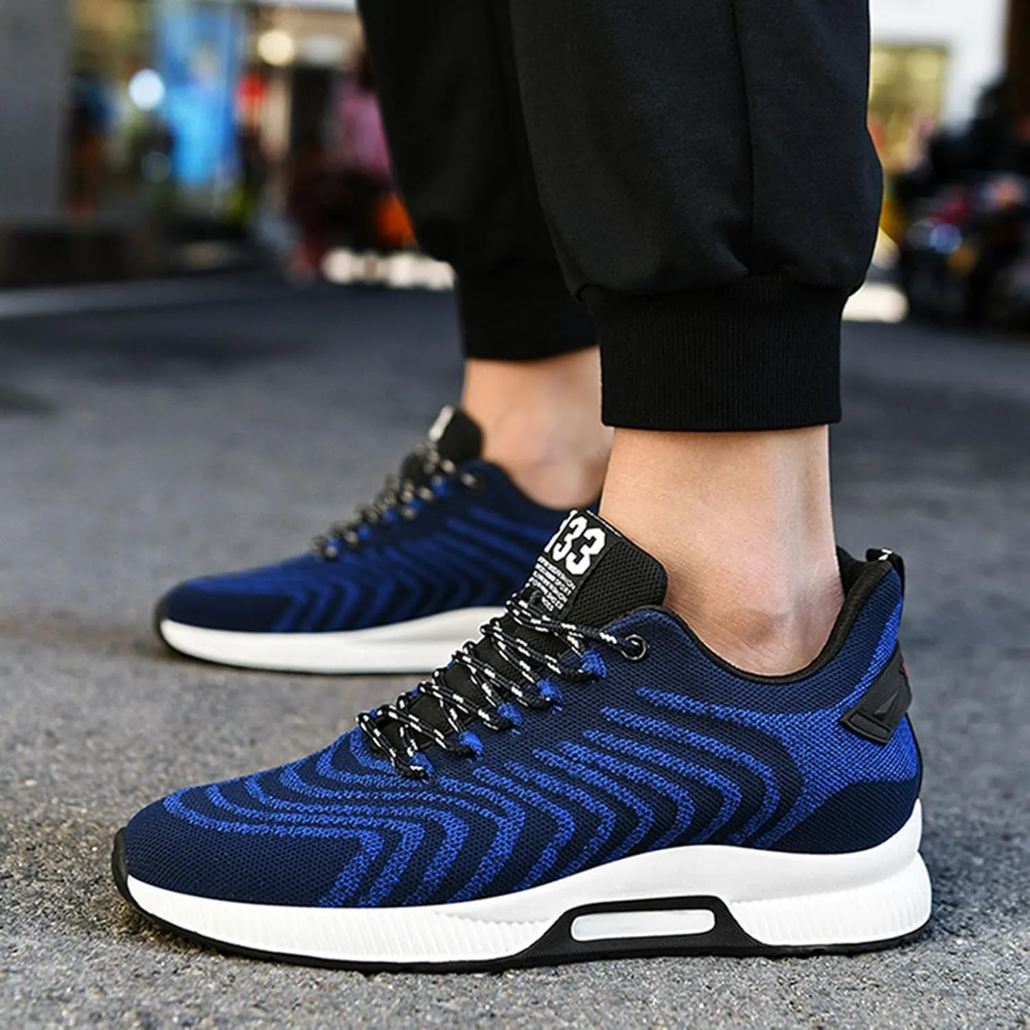 Couple Men's Elevator Shoes Men's Casual Mesh Trainers Lightweight Breathable Lace Up Sports Shoes with Mens Sneaker 626