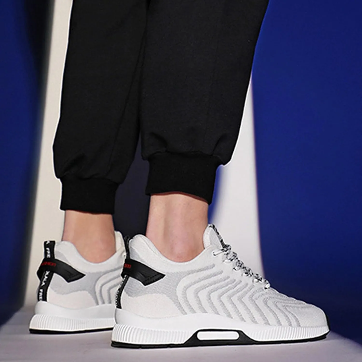 Couple Men's Elevator Shoes Men's Casual Mesh Trainers Lightweight Breathable Lace Up Sports Shoes with Mens Sneaker 626
