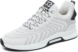 Couple Men's Elevator Shoes Men's Casual Mesh Trainers Lightweight Breathable Lace Up Sports Shoes with Mens Sneaker 626