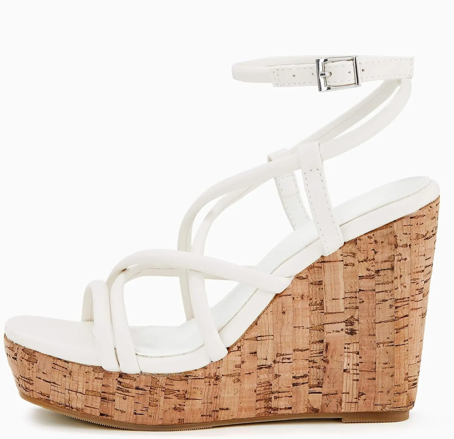 Coutgo Women Platform Wedge Sandals Cork Slingback Wedges Espadrilles Heels Summer Shoes
