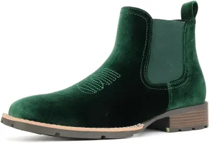 Cowboy Boots for Men Western Men's Boots Casual Dress Slip On Chelsea Boots Retro Stylish Shoes
