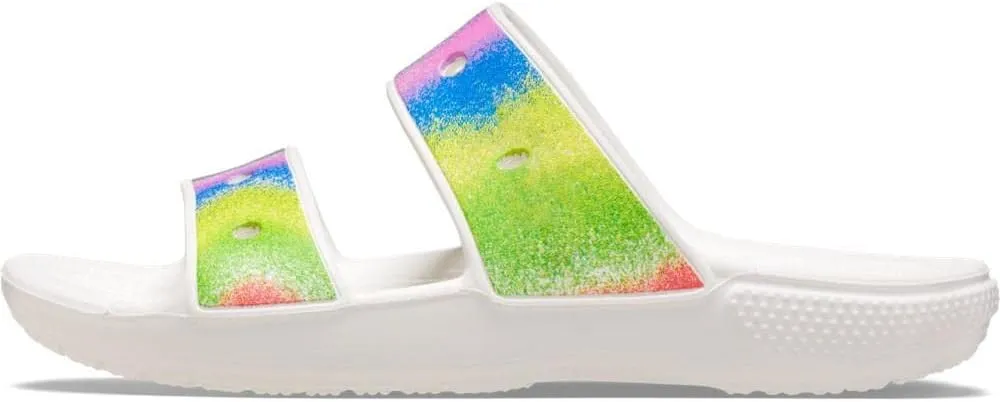 Crocs Unisex Classic Tie Dye Two-Strap Sandals Slide
