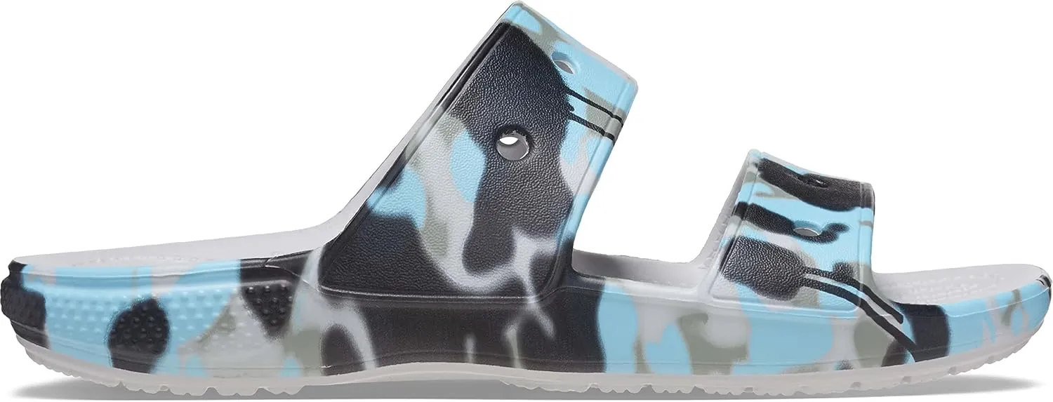 Crocs Unisex Classic Tie Dye Two-Strap Sandals Slide