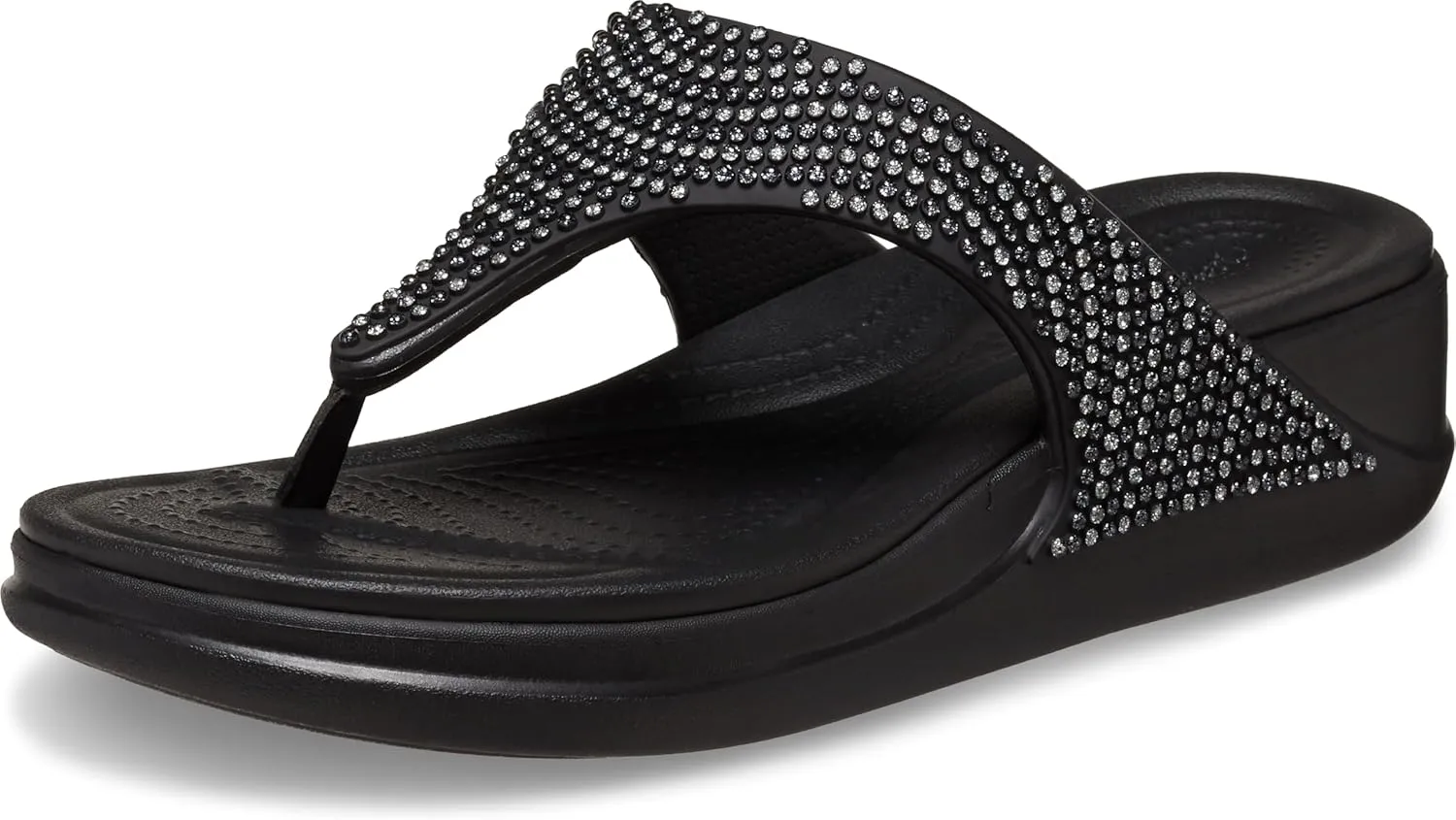 Crocs Women's Boca Bling Flip Wedge Platform Sandal