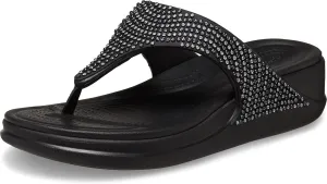 Crocs Women's Boca Bling Flip Wedge Platform Sandal