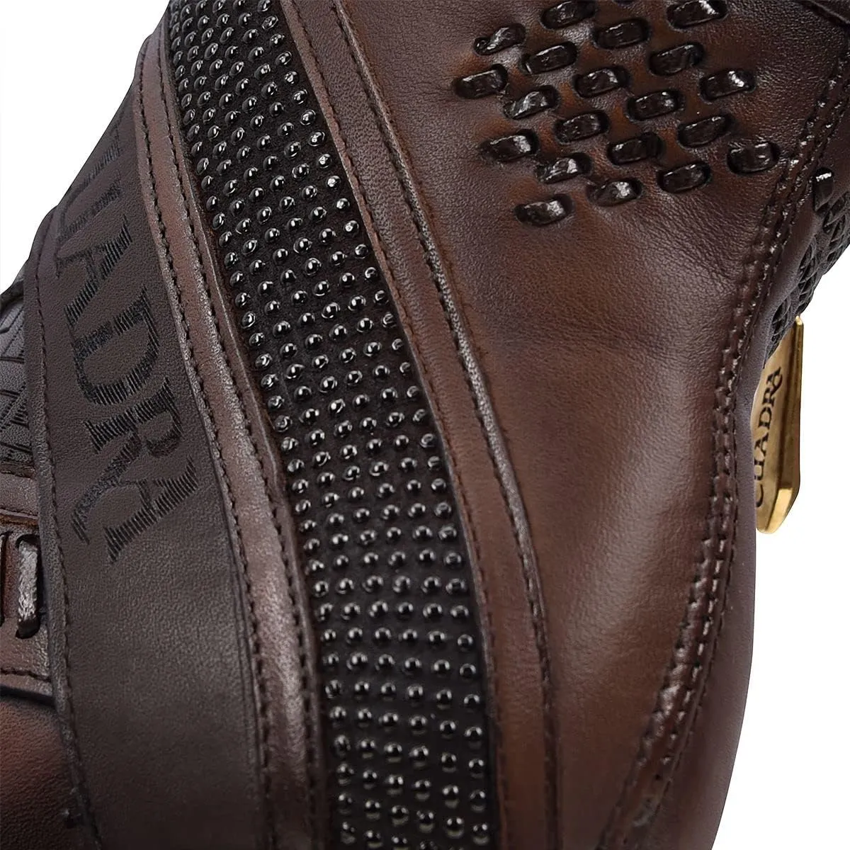 Cuadra Women's Bootie in Genuine Bovine Leather with Zipper 3F86RS CAFE