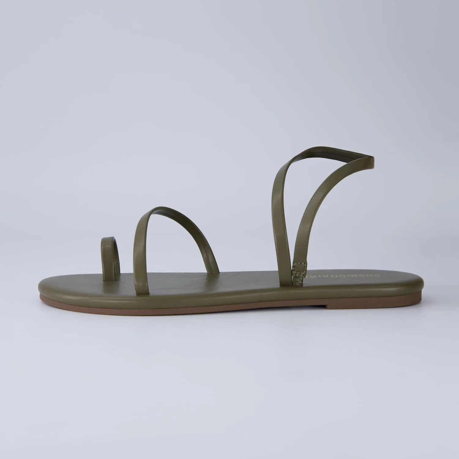 CUSHIONAIRE CHAI Women’s Strappy Sandals – Flat Sandals for Women, Comfortable Beach Sandals, Summer Slip-On Shoes, Casual Dressy Sandals