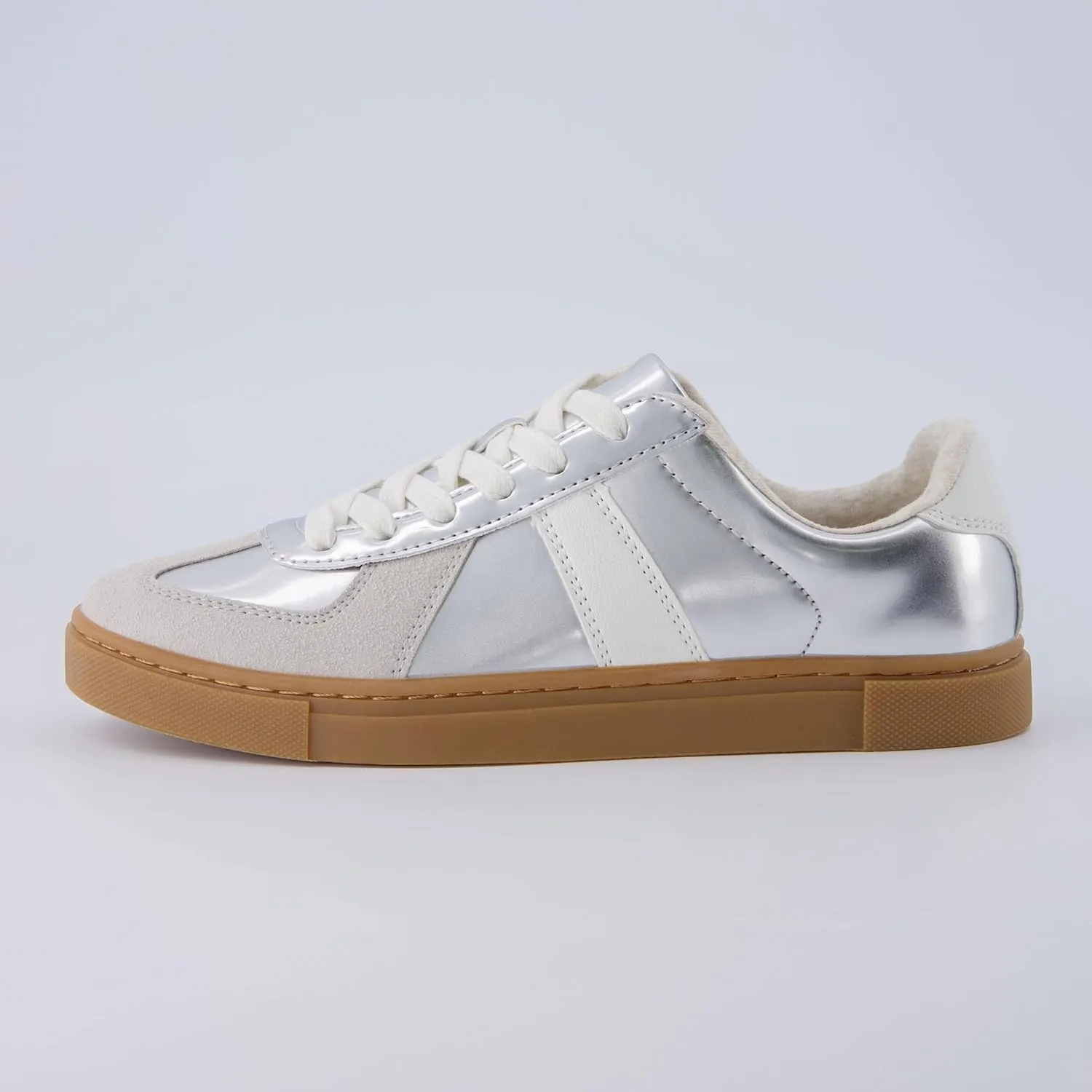 CUSHIONAIRE Women's Bailey lace up Sneaker  Comfort Foam, Wide Widths Available
