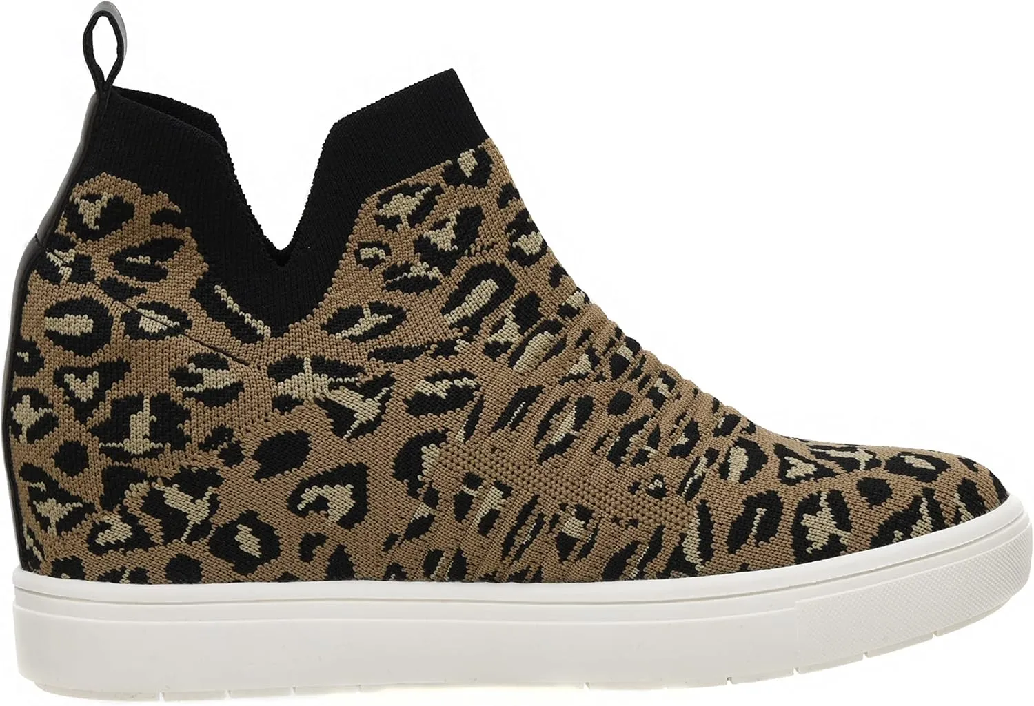 CUSHIONAIRE Women's Hoyt Knit Hidden Wedge Sneaker  Memory Foam & Wide Width Available