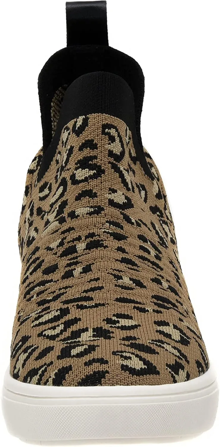 CUSHIONAIRE Women's Hoyt Knit Hidden Wedge Sneaker  Memory Foam & Wide Width Available