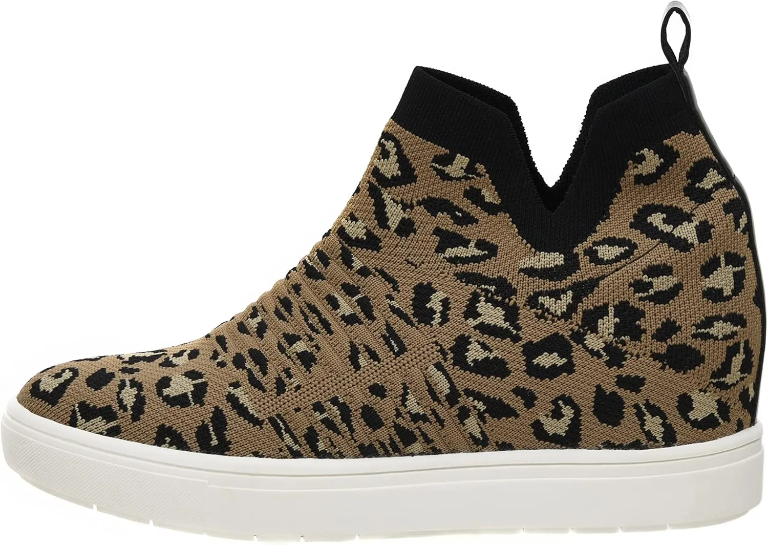 CUSHIONAIRE Women's Hoyt Knit Hidden Wedge Sneaker  Memory Foam & Wide Width Available