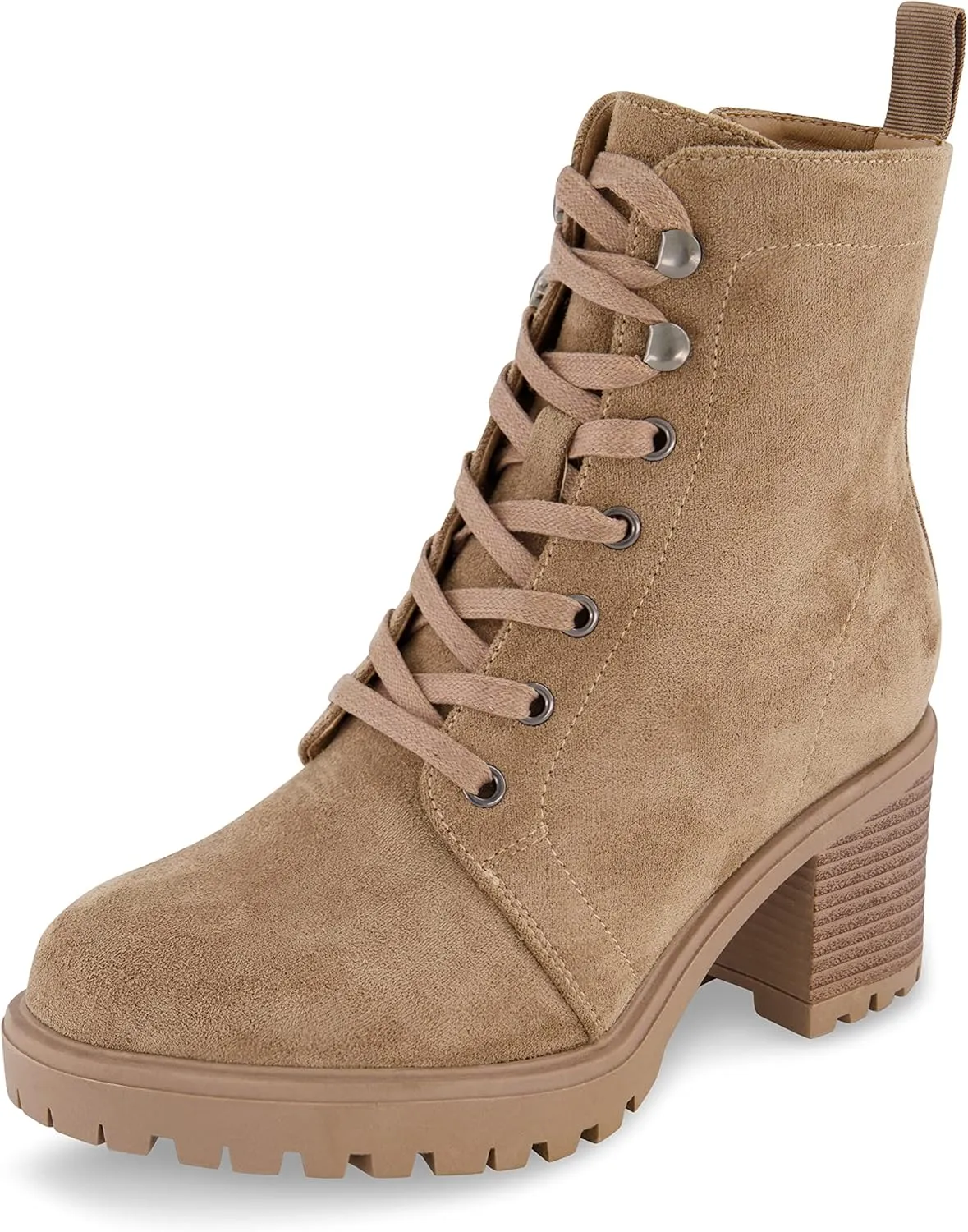 CUSHIONAIRE Women's James lace up boot  Memory Foam, Wide Widths Available