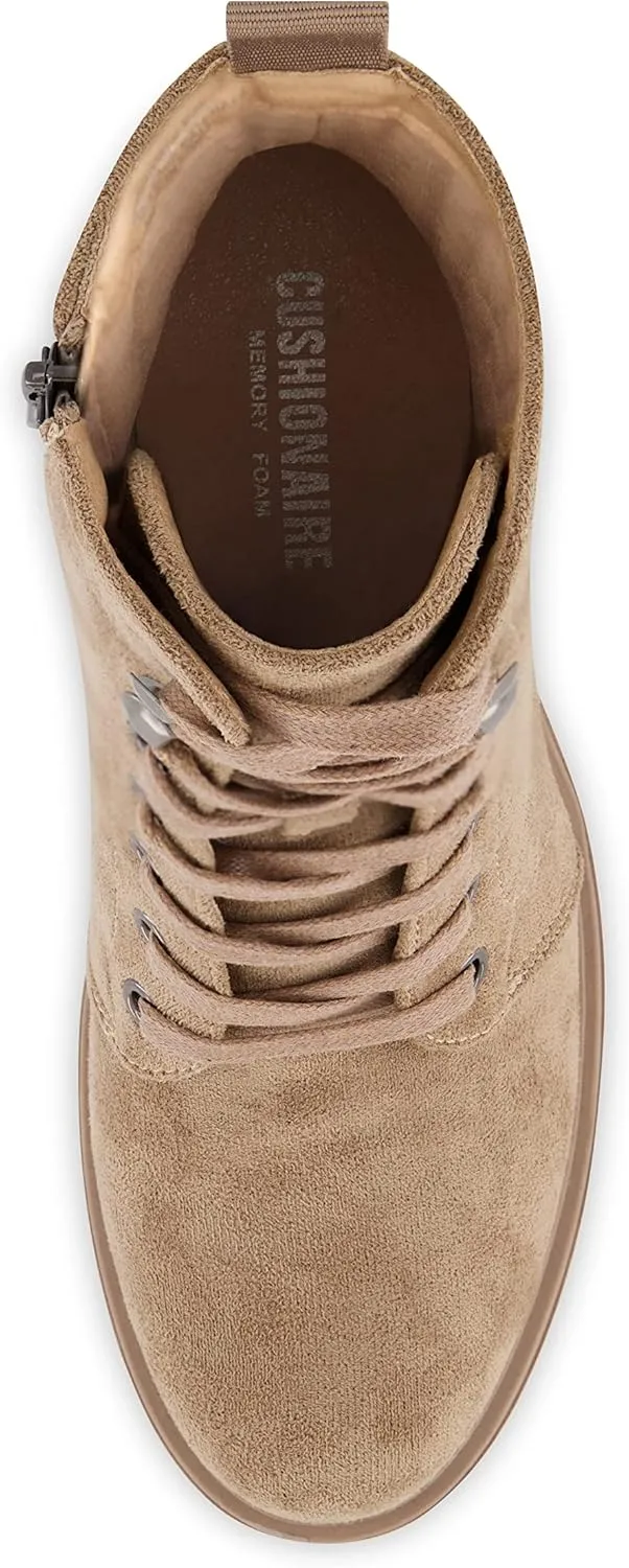 CUSHIONAIRE Women's James lace up boot  Memory Foam, Wide Widths Available