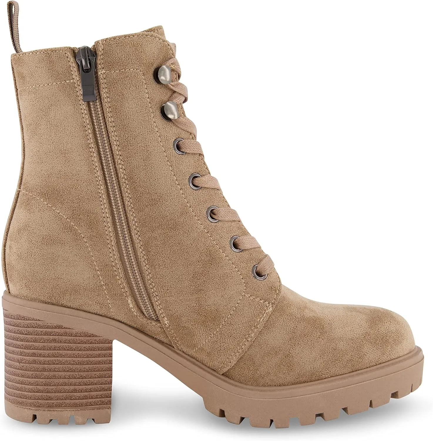 CUSHIONAIRE Women's James lace up boot  Memory Foam, Wide Widths Available