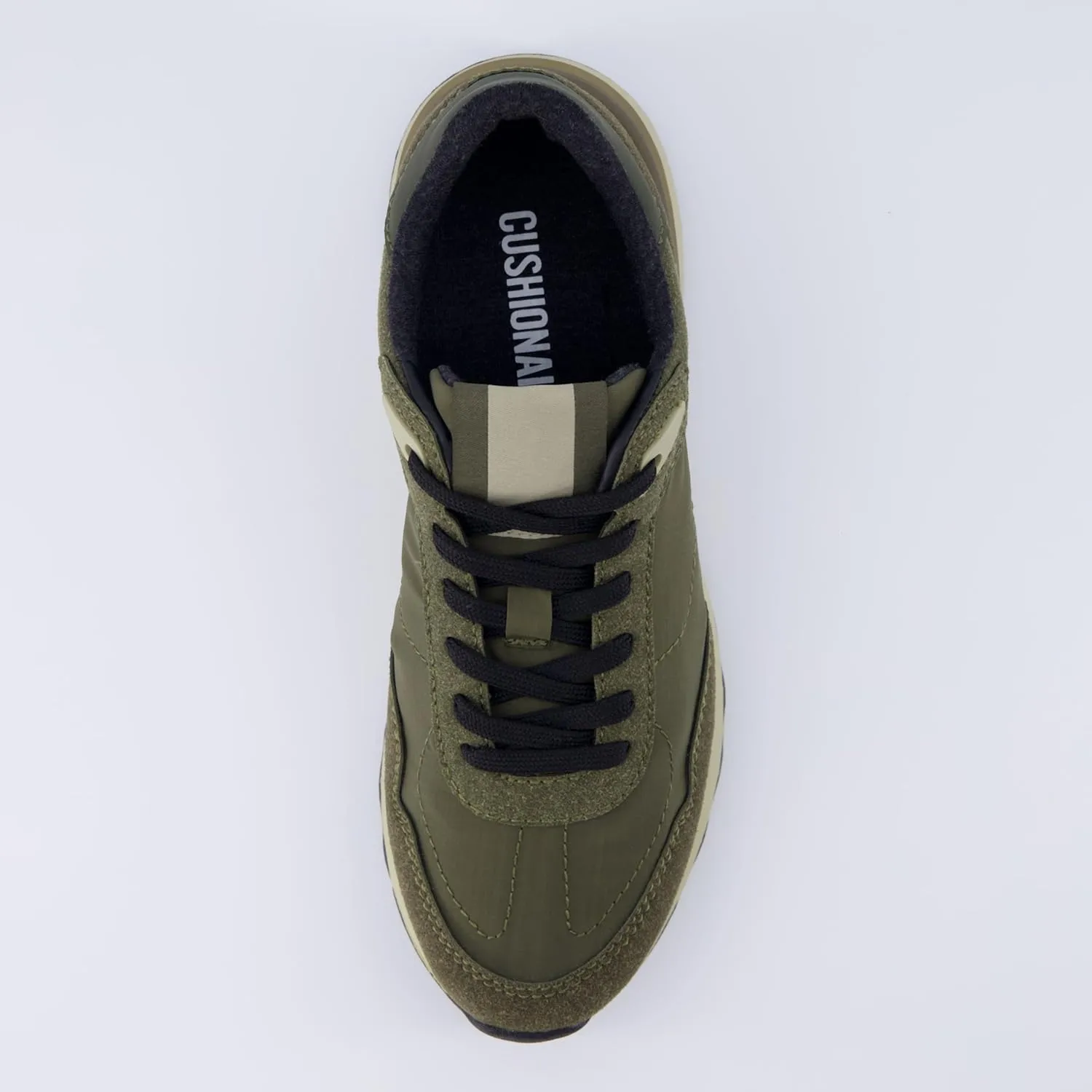 CUSHIONAIRE Women's Kicks lace up Nylon Sneaker  Comfort Foam, Wide Widths Available