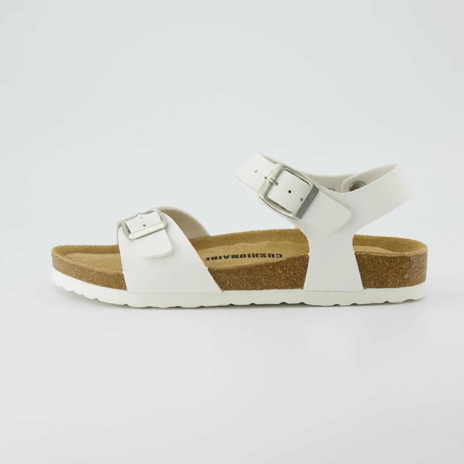 CUSHIONAIRE Women's Lauri Cork footbed Sandal with  Comfort
