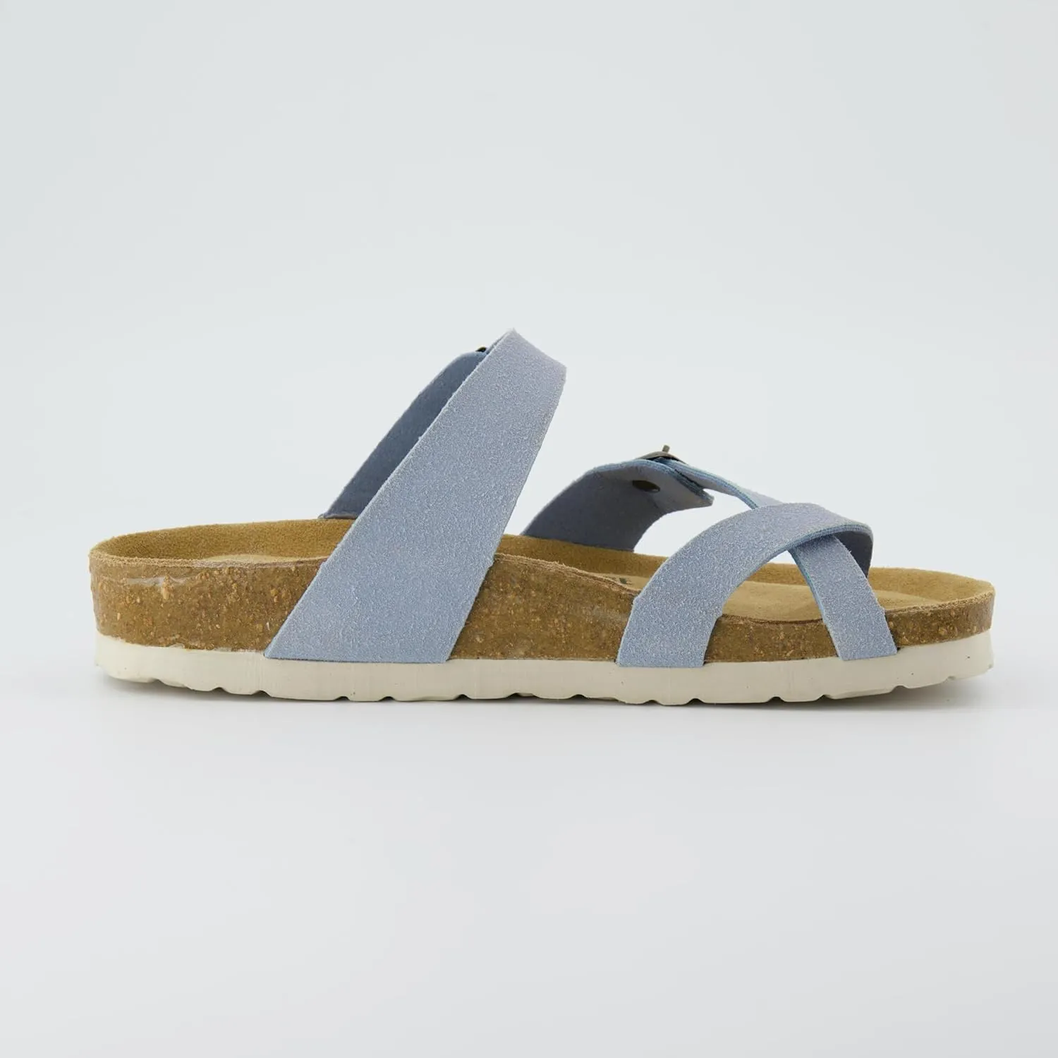 CUSHIONAIRE Women's Luna Cork Footbed Sandal With  Comfort