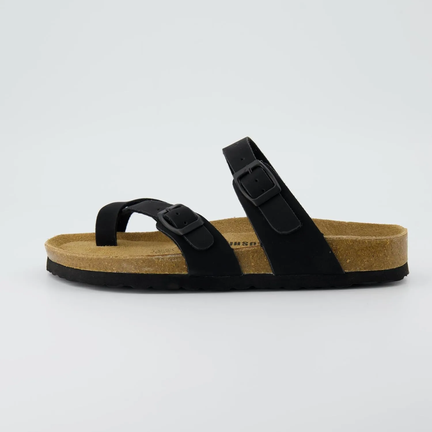CUSHIONAIRE Women's Luna Cork Footbed Sandal With  Comfort